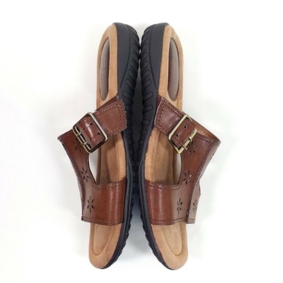 Life Stride Escape Womens Brown Vegan Leather Slip-On Open Toe Sandal Size 7.5M - Picture 6 of 8